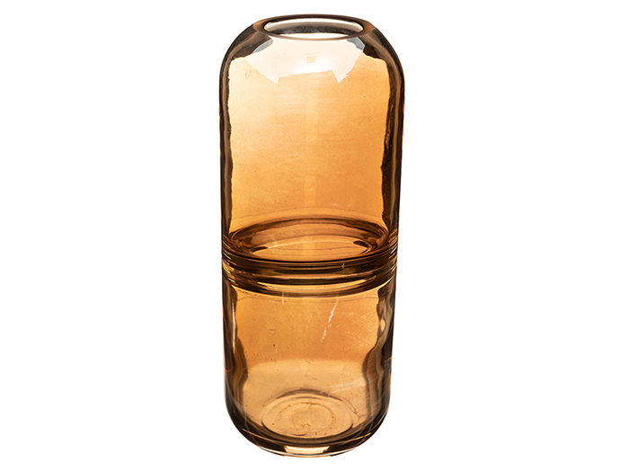 atmosphera-amber-shine-glass-vase-orange-10cm-x-25cm