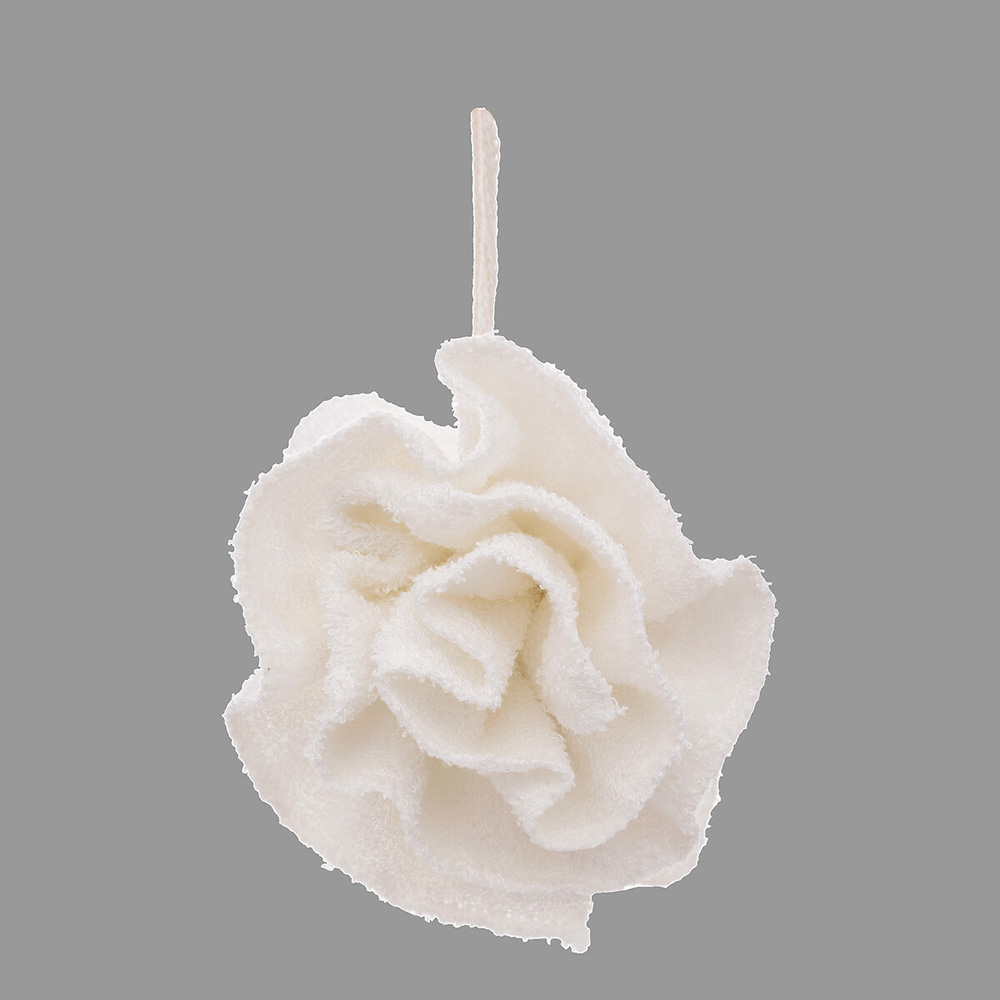 5five-cotton-mix-flower-shaped-loofah-white