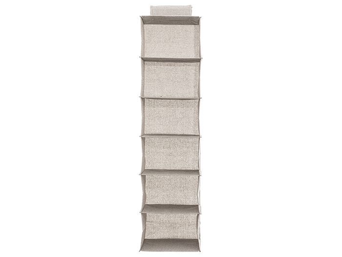 5five-cotton-mix-hanging-storage-organizer-beige-30cm-x-120cm