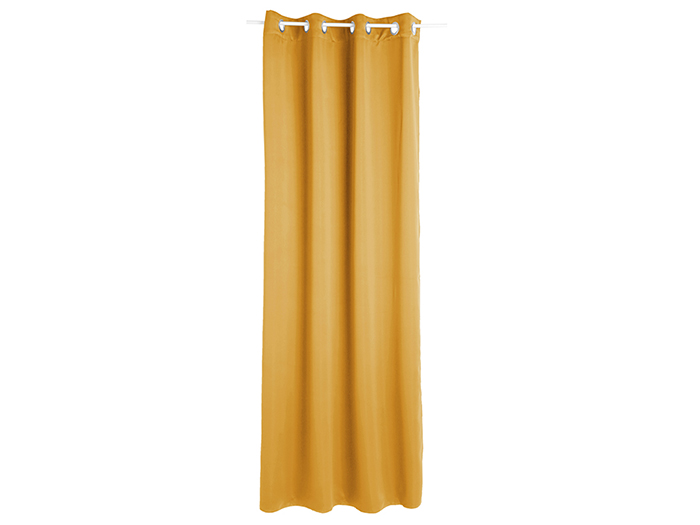 atmosphera-blackout-polyester-eyelet-curtain-mustard-yellow-135cm-x-240cm