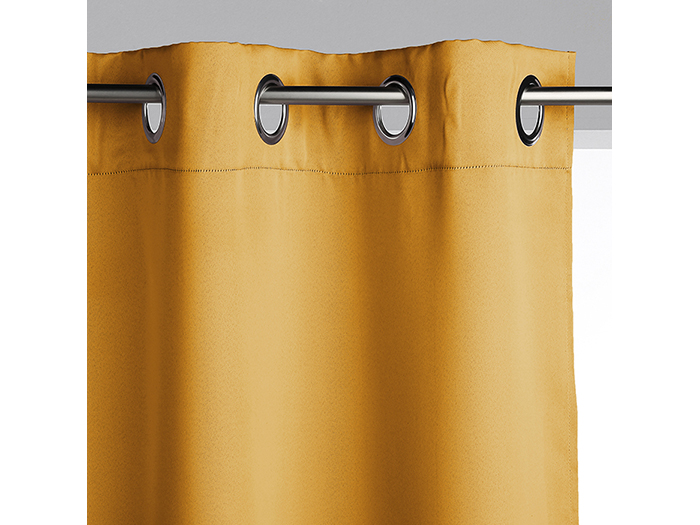 atmosphera-blackout-polyester-eyelet-curtain-mustard-yellow-135cm-x-240cm