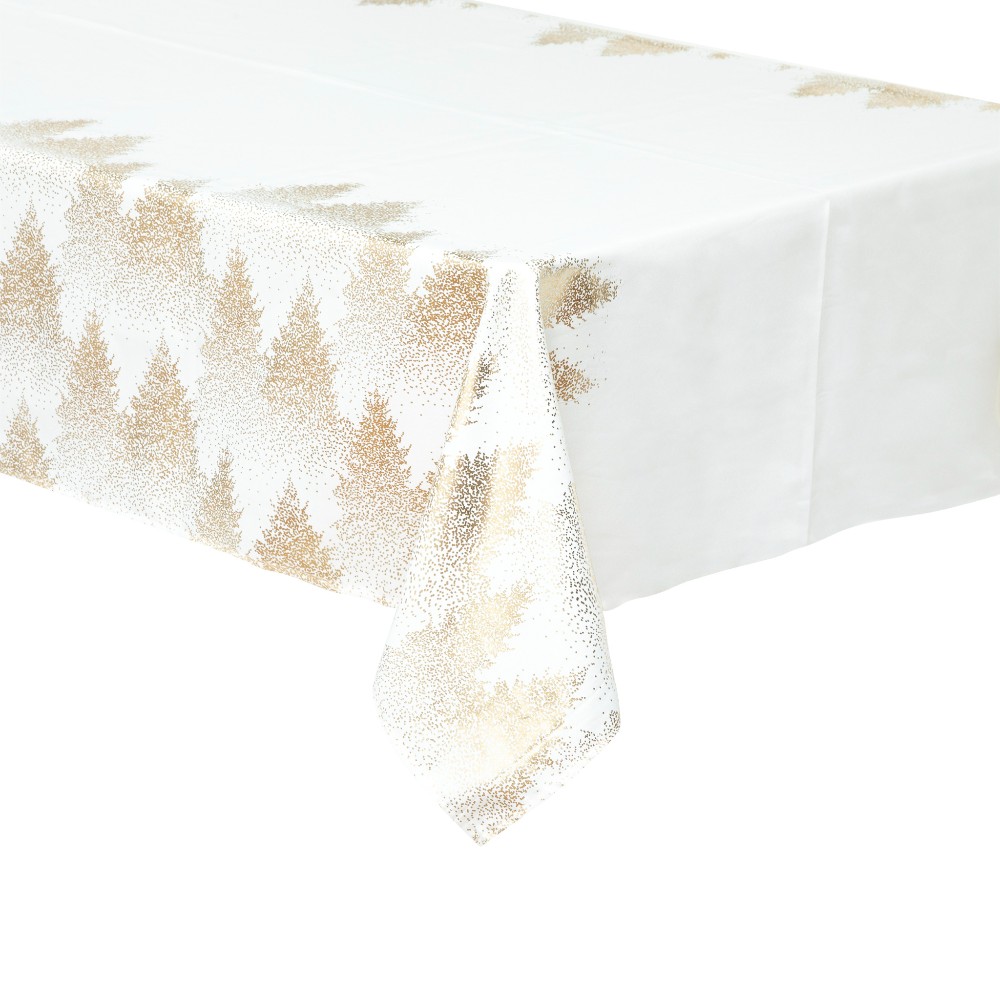 atmosphera-christmas-tablecloth-golden-trees-white-rectangle-140-cm-x-360-cm