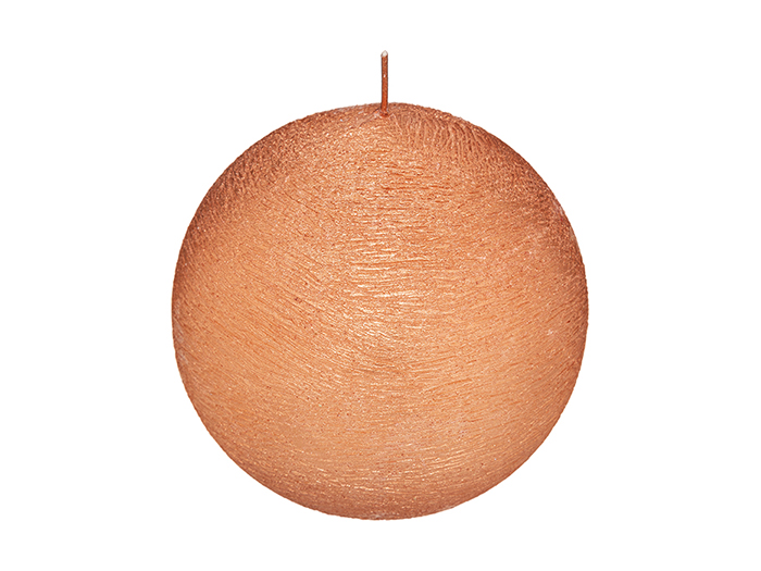 atmosphera-brushed-ball-shaped-candle-orange-10cm