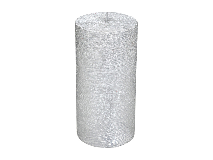atmosphera-cylinder-pillar-candle-silver-14cm
