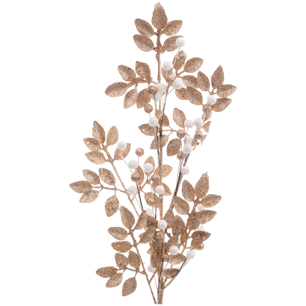 atmosphera-christmas-ball-bouquet-white-gold-75cm-