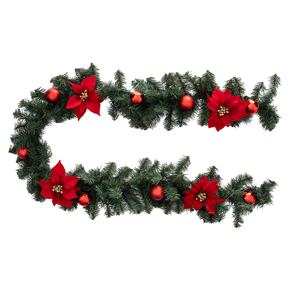 atmosphera-nature-garland-red-poinsettia