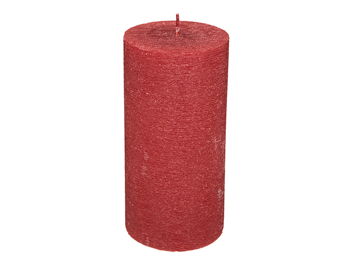 atmosphera-cylinder-pillar-candle-red-14cm