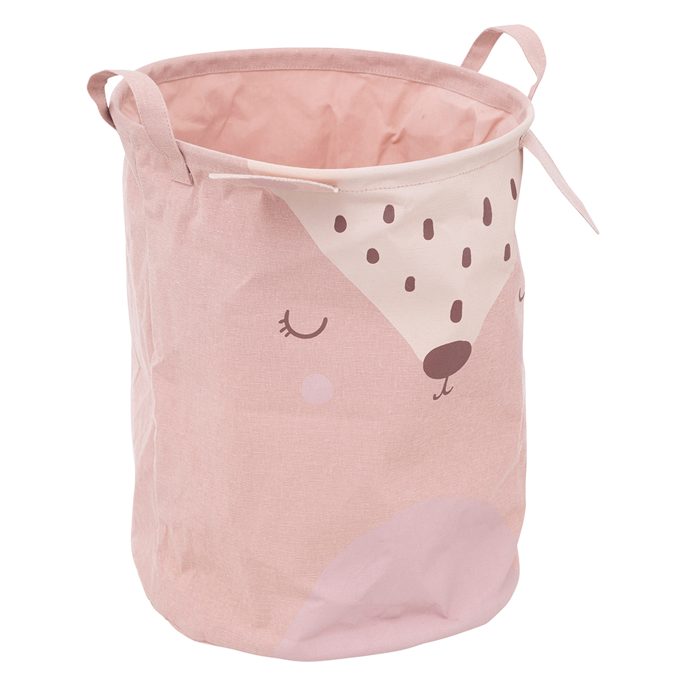 atmosphera-kids-little-deer-cotton-mix-storage-basket-pink