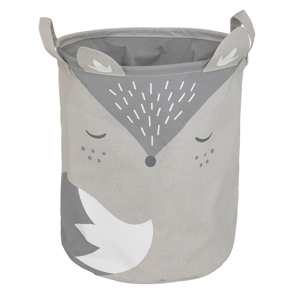 atmosphera-children-fox-storage-basket-grey