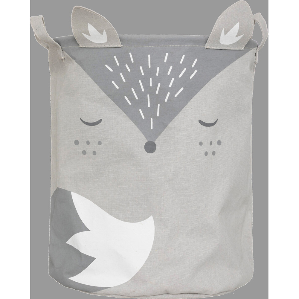 atmosphera-children-fox-storage-basket-grey