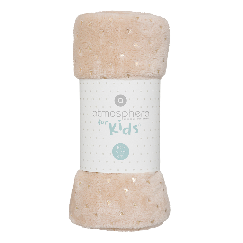 atmosphera-kids-oya-flannel-blanket-for-children-beige-75cm-x-100cm