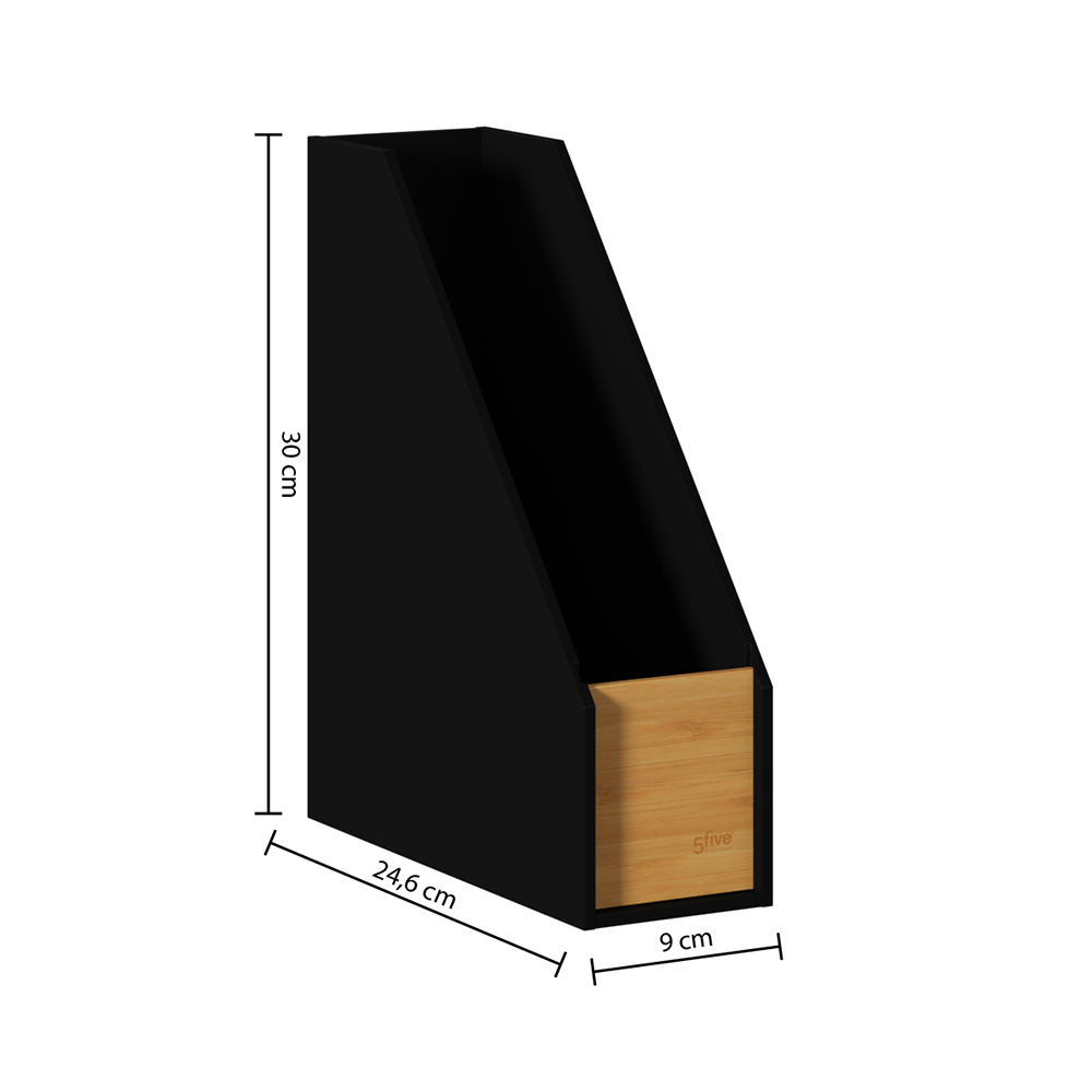5five-bava-bamboo-magazine-folder-black