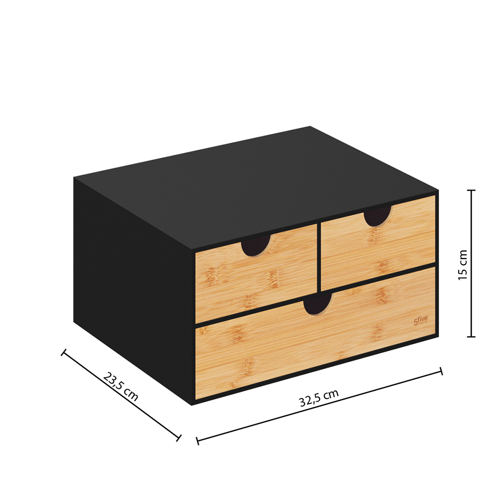 5five-bava-bamboo-desk-tower-organizer-black-32-5cm