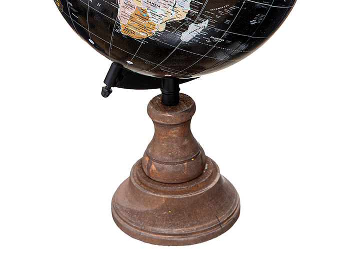 atmosphera-world-globe-with-wooden-base-black-32cm