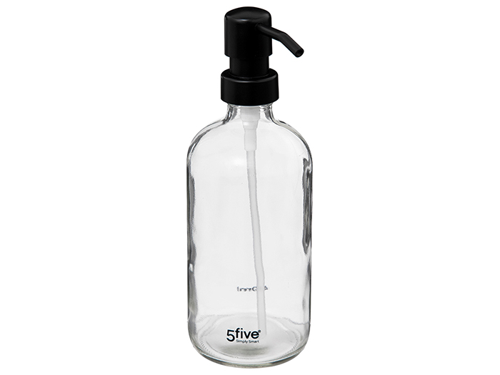 5five-glass-liquid-soap-dispenser-transparent-450ml