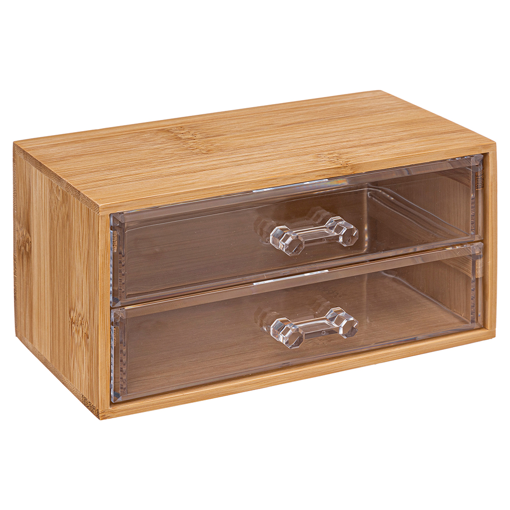 5five-selena-bamboo-2-drawers-jewellery-box-19cm
