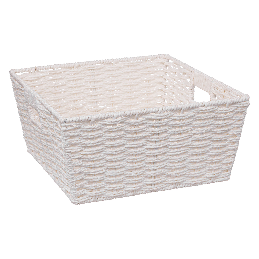 5five-paper-weaved-storage-basket-white-31cm-x-15cm