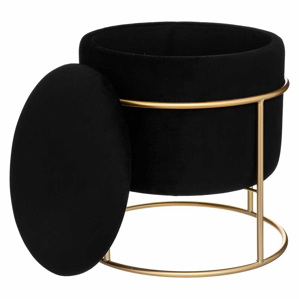 atmosphera-eliane-metal-framed-ottoman-pouf-black-42cm-x-44cm