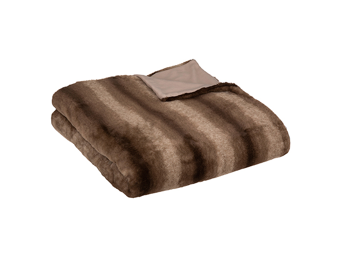 atmosphera-grizzly-artificial-fur-polyester-throw-over-blanket-brown-180cm-x-230cm