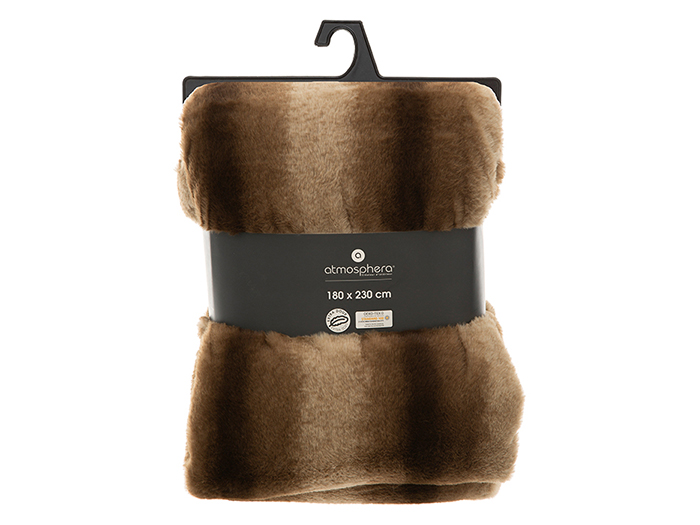 atmosphera-grizzly-artificial-fur-polyester-throw-over-blanket-brown-180cm-x-230cm