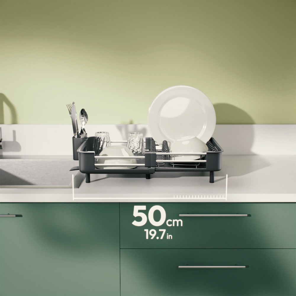 5five-etira-extendable-dish-rack-12-plates-grey