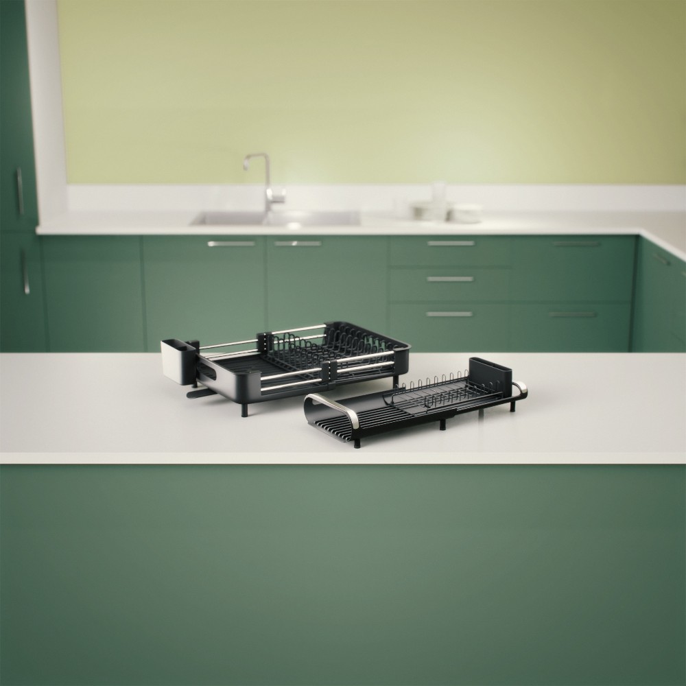 5five-etira-extendable-dish-rack-12-plates-grey