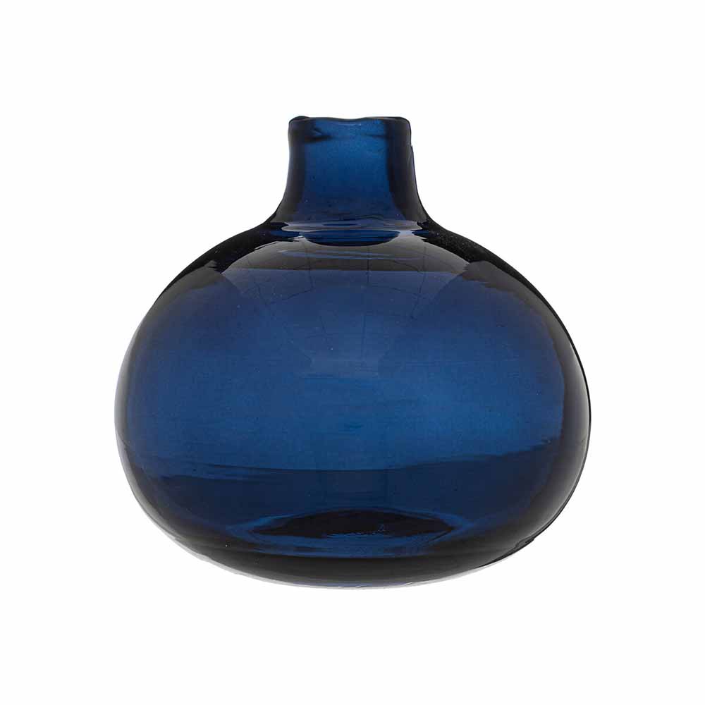 atmosphera-glass-bulb-flower-vase-blue-12cm