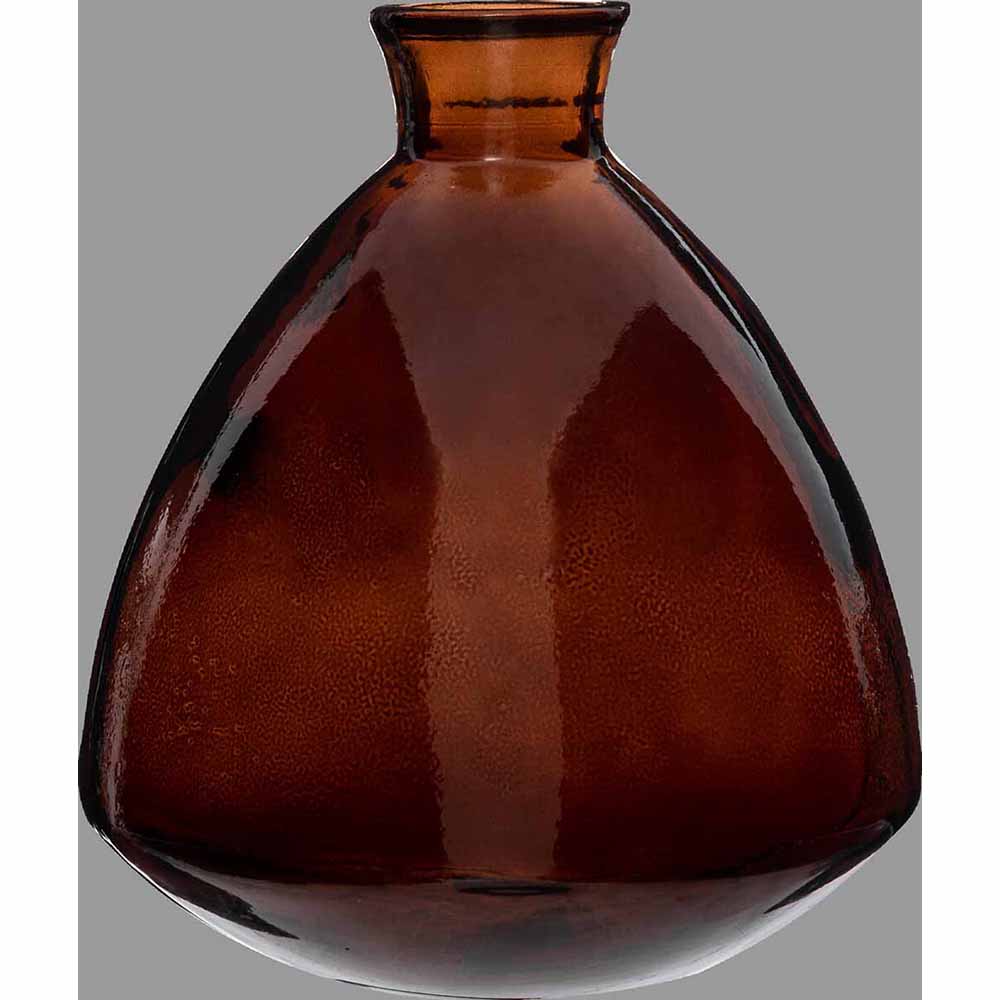 atmosphera-candy-recycled-glass-vase-brown-19cm
