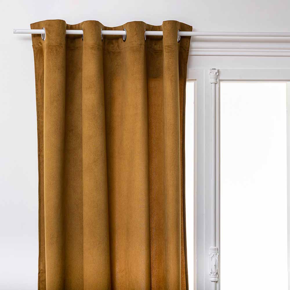 atmosphera-eyelet-curtain-lilou-gold-brown-140cm-x-260cm