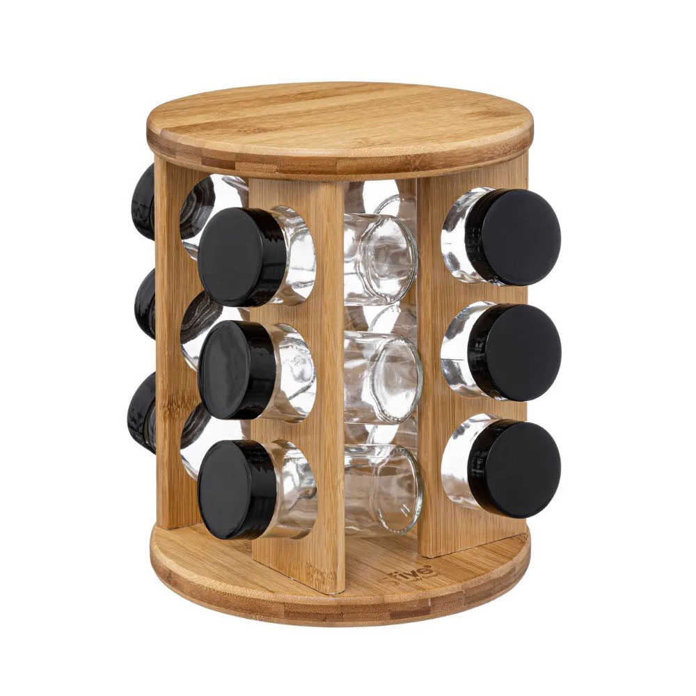 5five-bamboo-12-jars-rotating-spice-rack