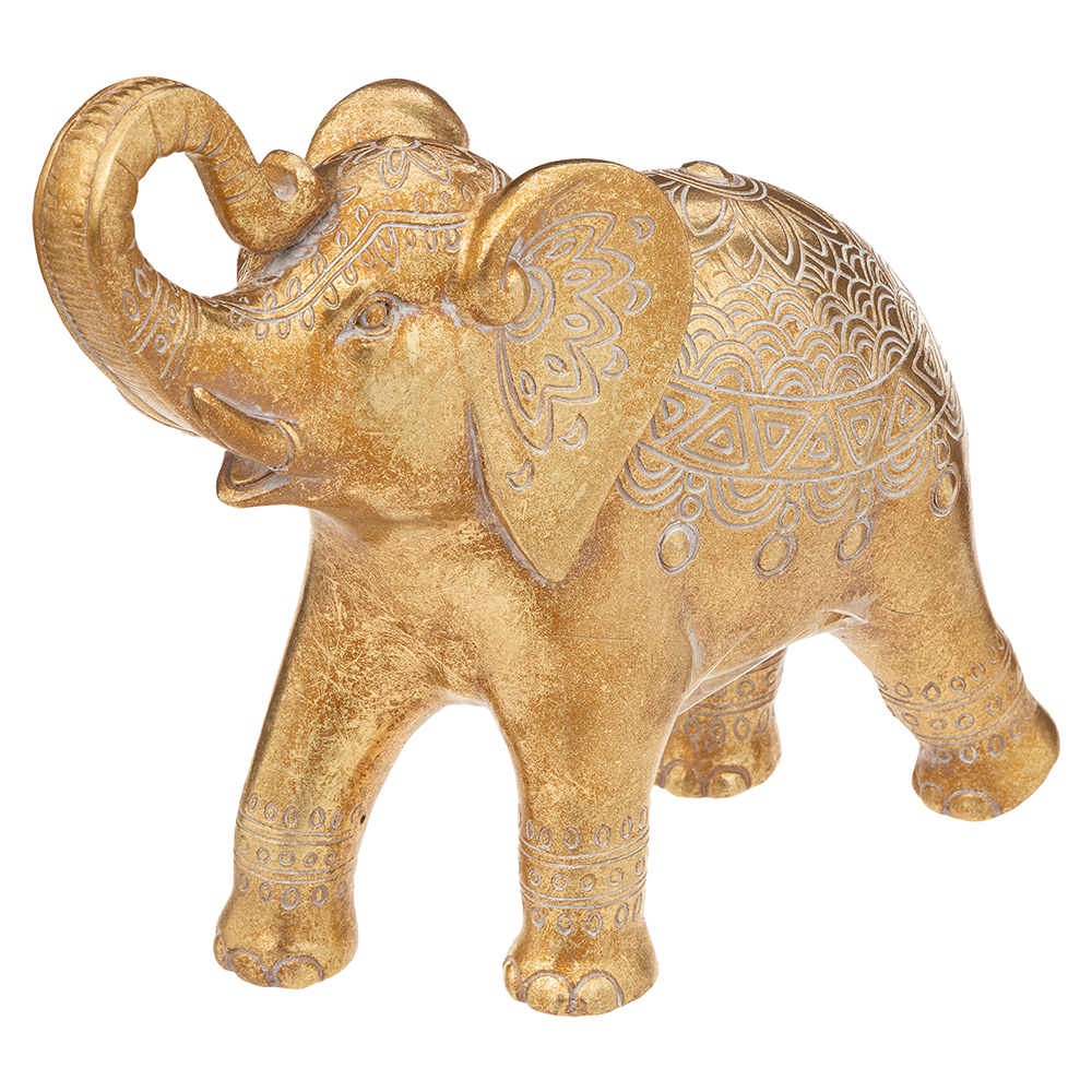 atmosphera-belinda-resin-elephant-statue-gold-23cm