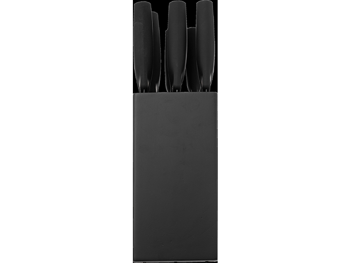 5five-knife-block-set-of-7-pieces-black