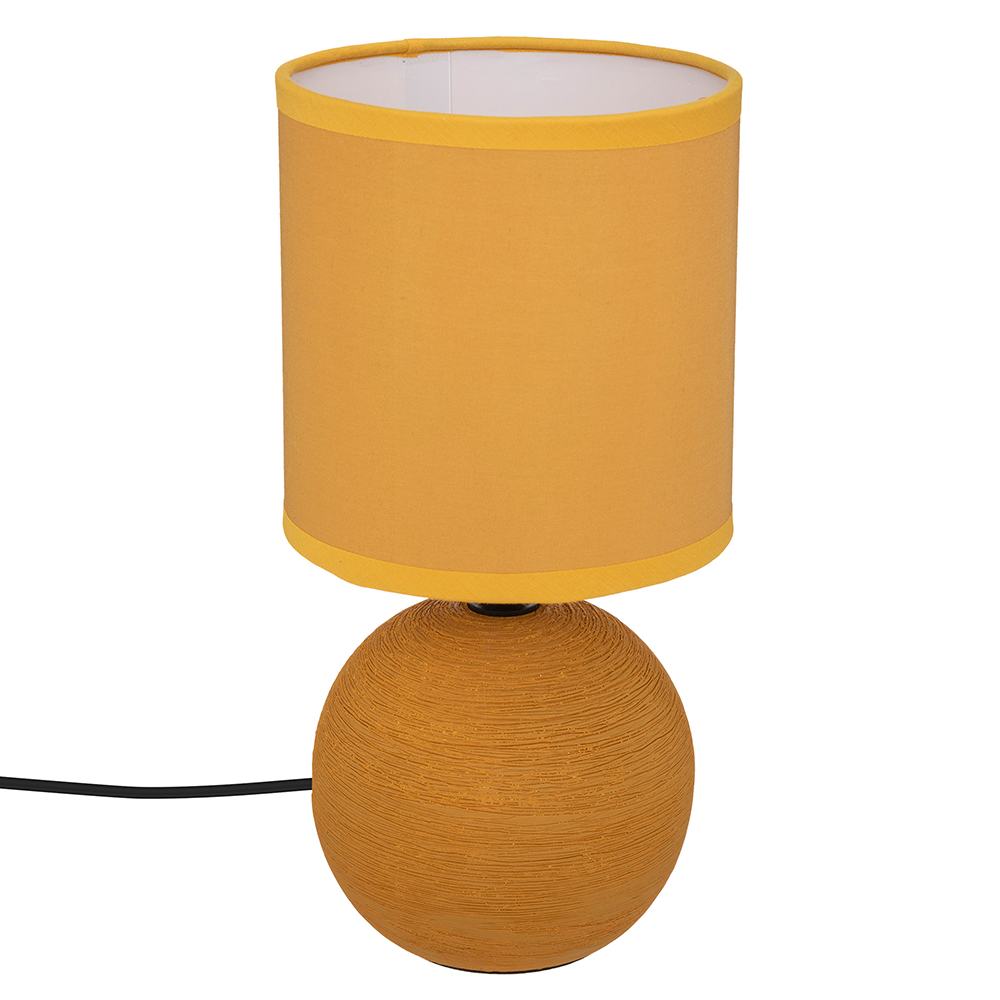 atmosphera-timeo-ball-table-lamp-mustard-yellow-e14