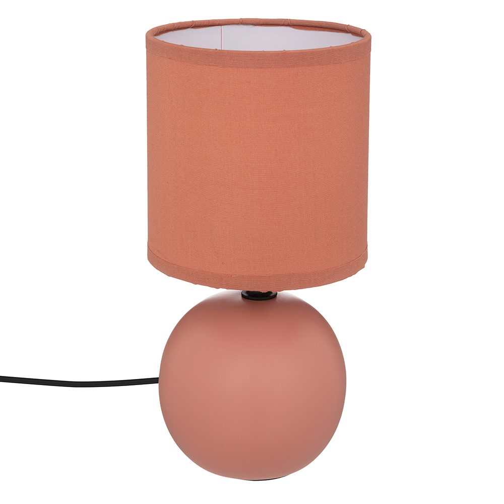 atmosphera-timeo-ball-table-lamp-terracotta-orange-e14
