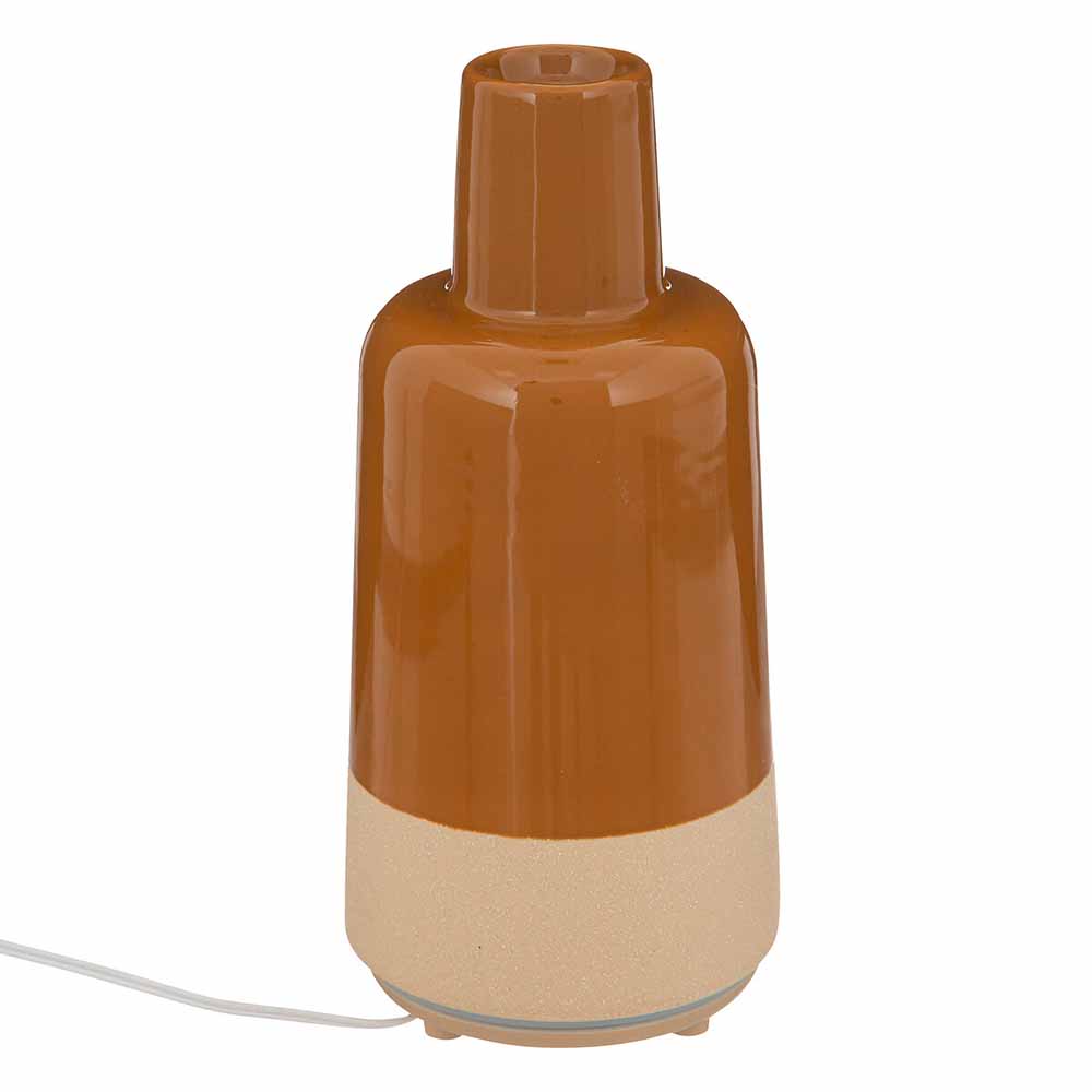 atmosphera-marty-ceramic-electric-essential-oil-diffuser-clay-brown-150ml