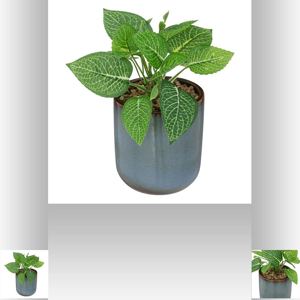atmosphera-artificial-plant-in-ceramic-pot-blue-16cm