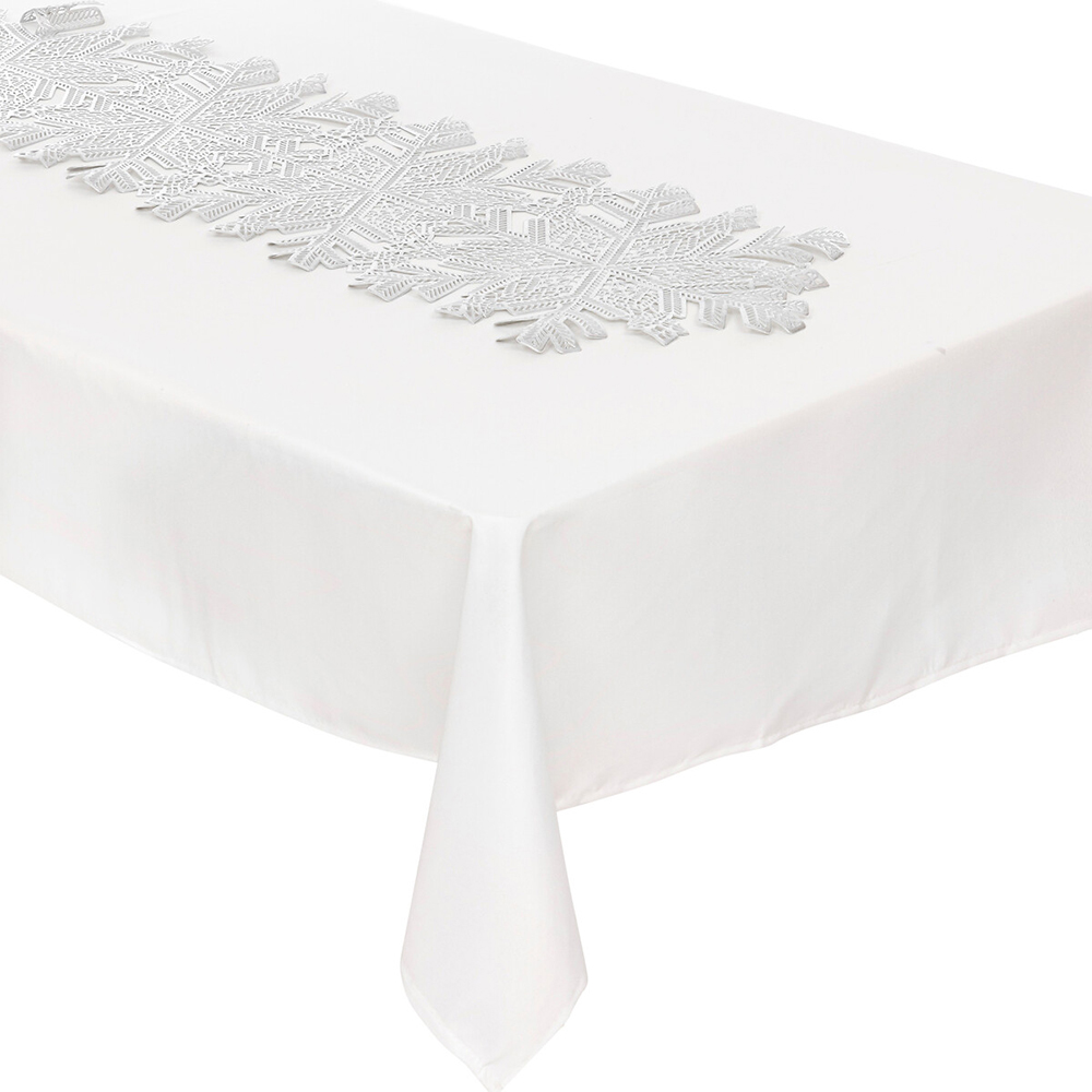 atmosphera-pvc-snow-table-runner-silver-35cm-x-125cm