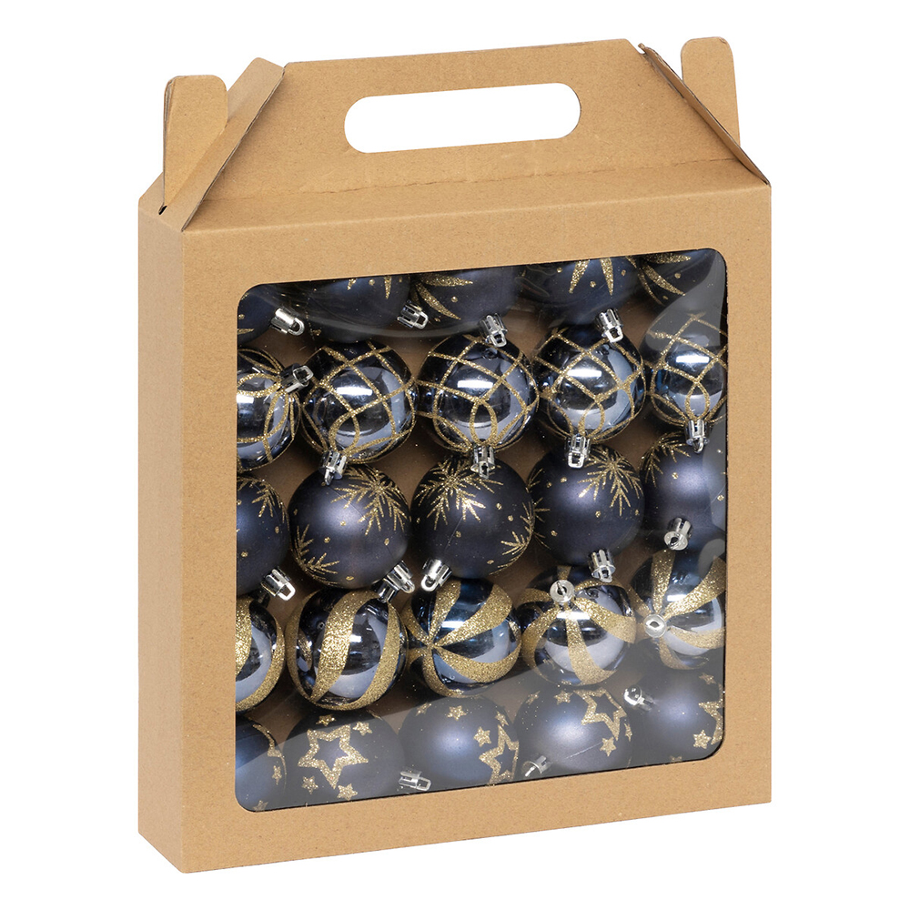 atmosphera-christmas-baubles-set-of-25-pieces-6cm-blue-gold