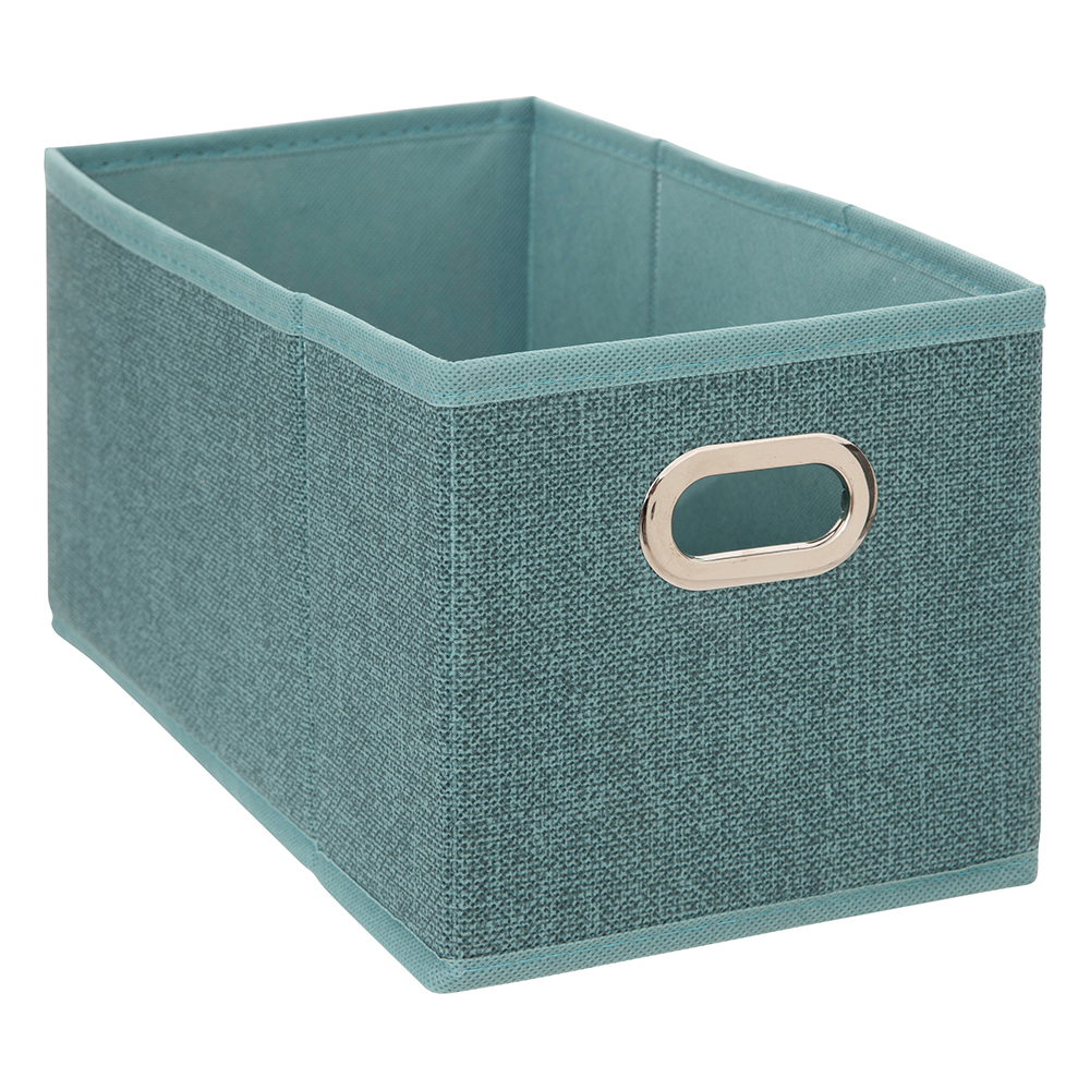 5five-cardboard-folding-storage-box-petrol-blue-15-5cm-x-31cm