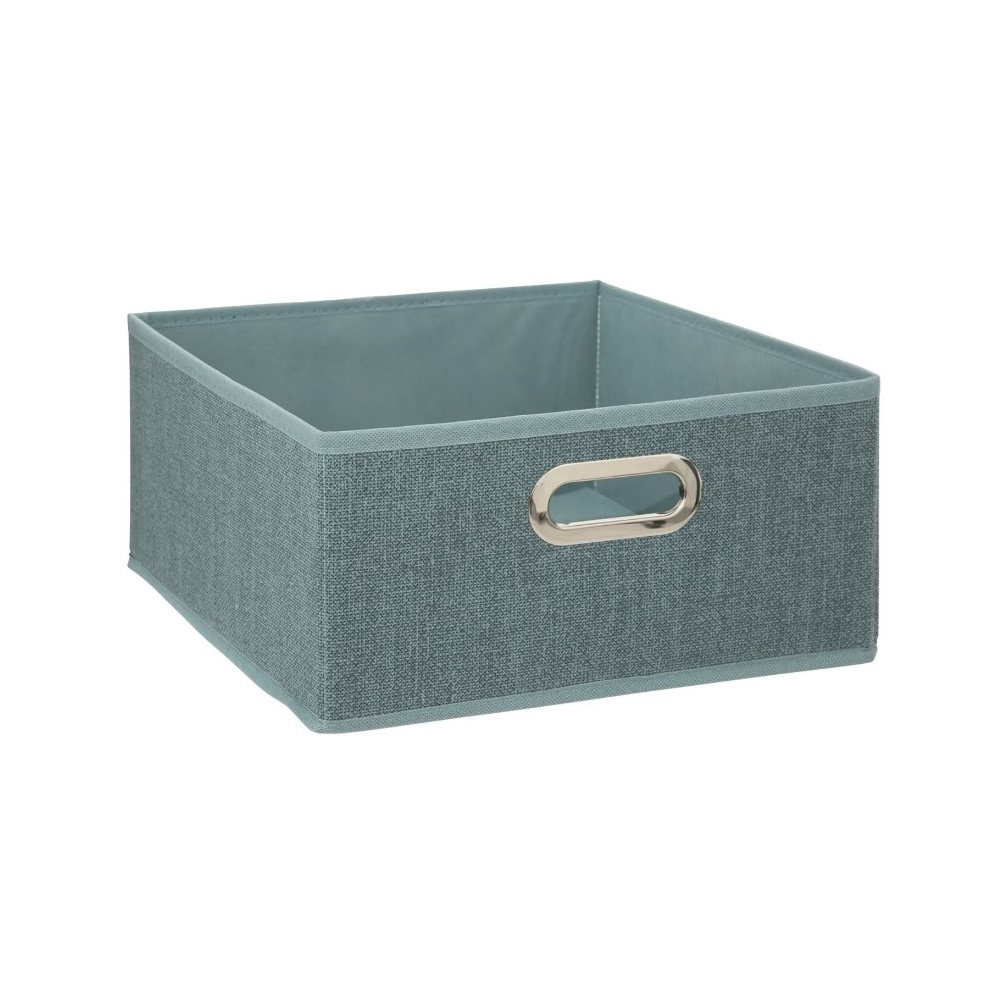 5five-cardboard-low-folding-storage-box-petrol-blue-15-5cm-x-31cm