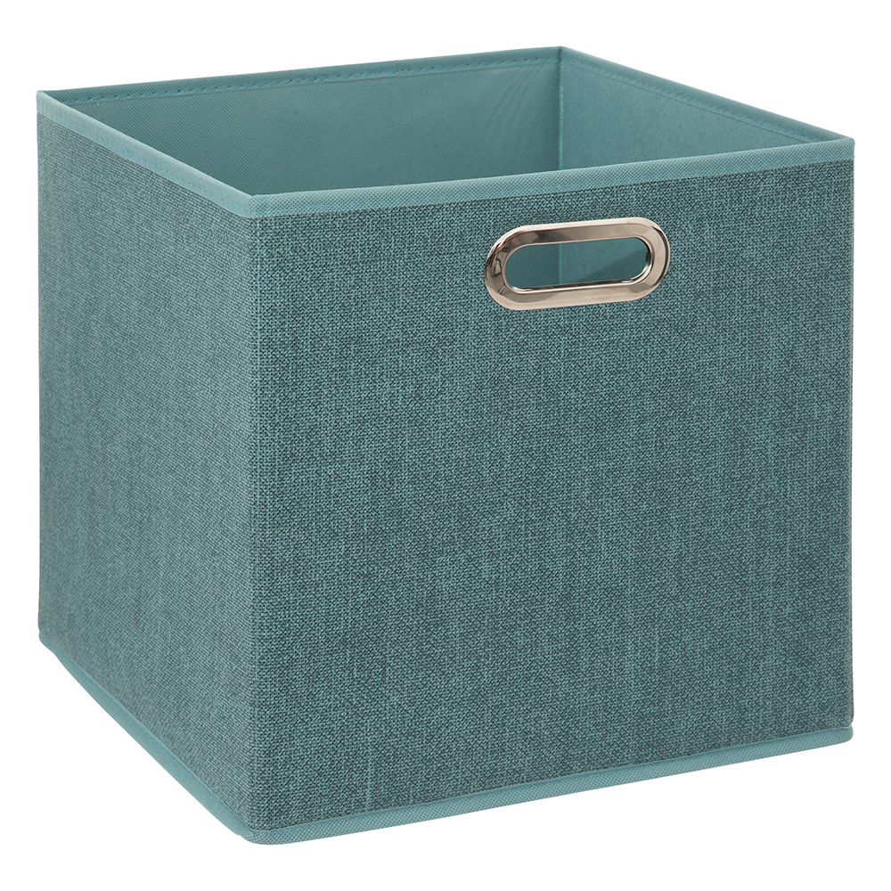 5five-cardboard-folding-storage-box-petrol-blue-31cm-x-31cm