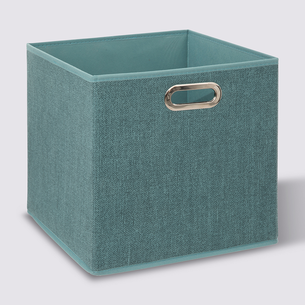 5five-cardboard-folding-storage-box-petrol-blue-31cm-x-31cm