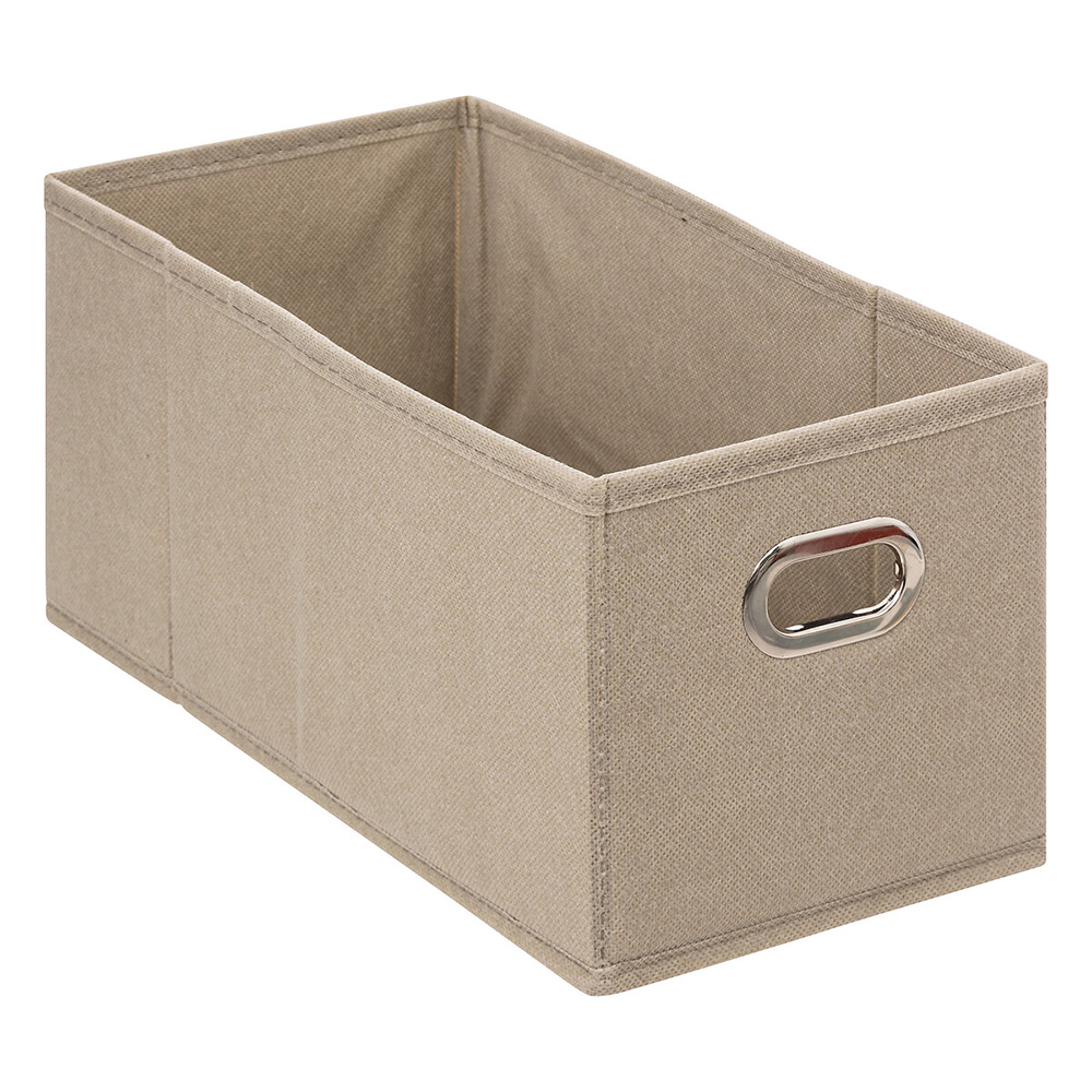 5five-fabric-cardboard-storage-box-linen-beige-15cm-x-31cm