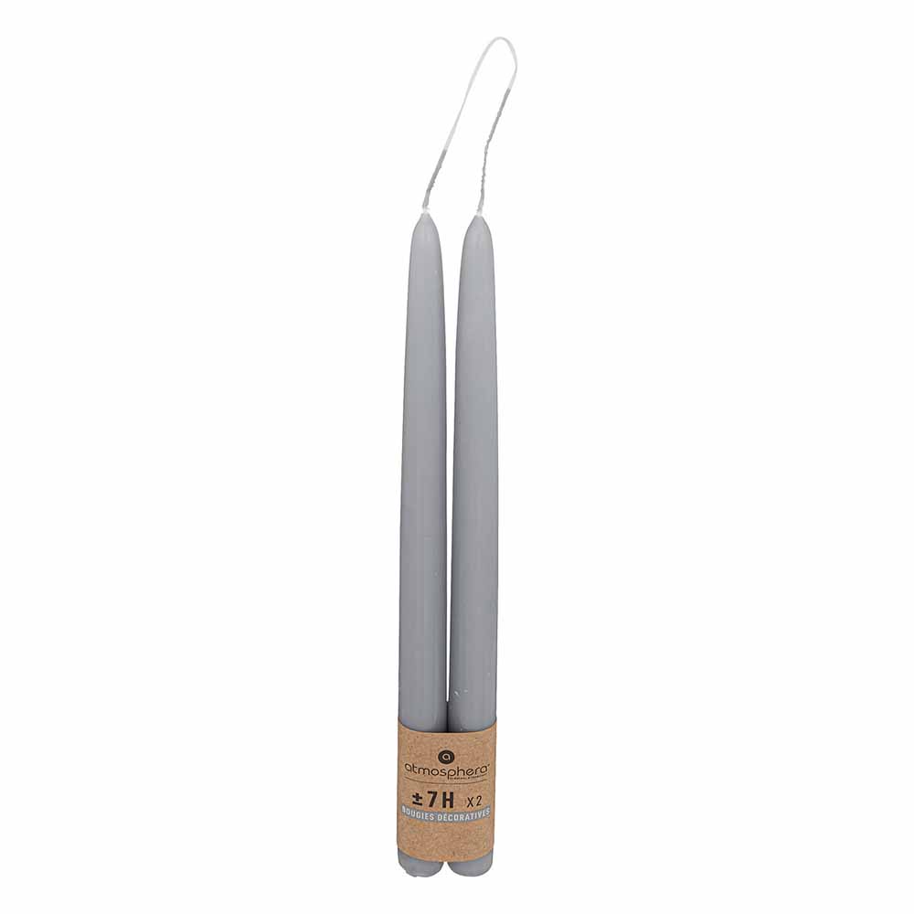 atmosphera-hugo-taper-candle-grey-set-of-2-pieces-30cm