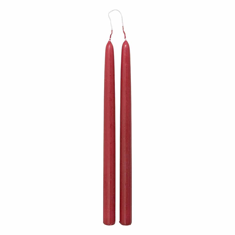 atmosphera-hugo-taper-candle-red-set-of-2-pieces-30cm