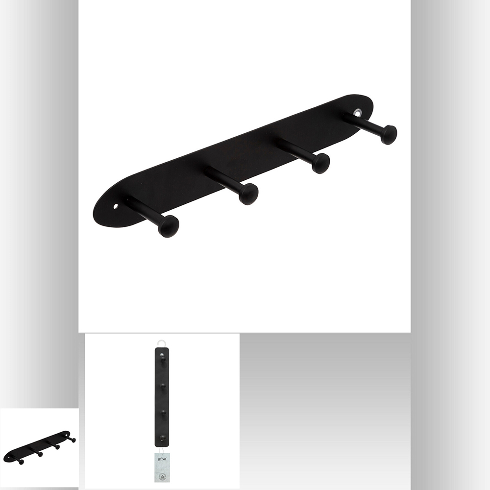 5five-wall-metal-4-hook-hanging-rack-black-35cm