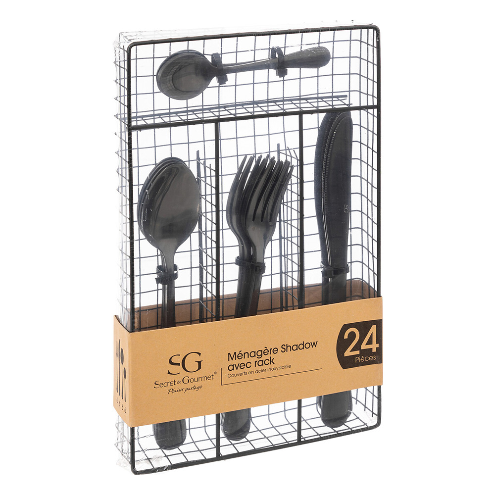 sg-secret-de-gourmet-shadow-cutlery-set-of-24-pieces-with-tray-black