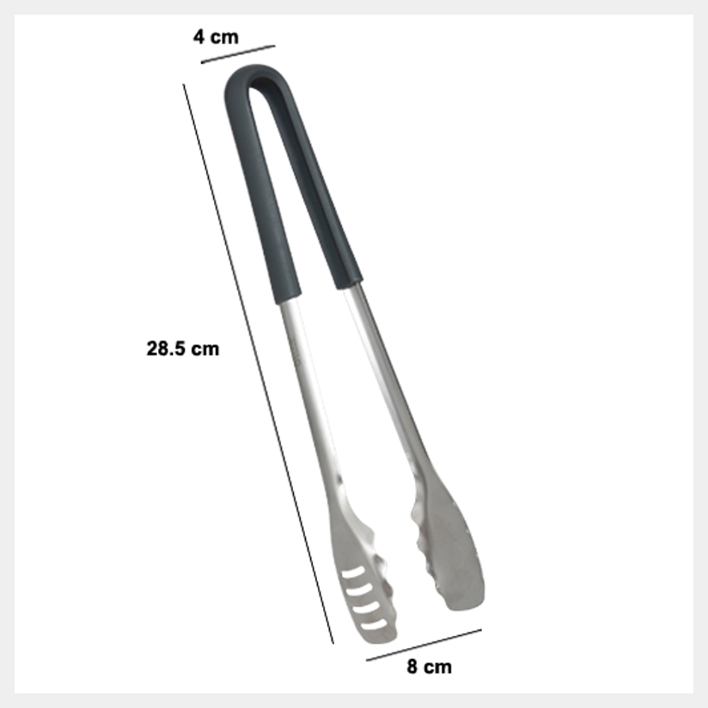 5five-neo-2-plastic-stainless-steel-tongs-grey-20cm