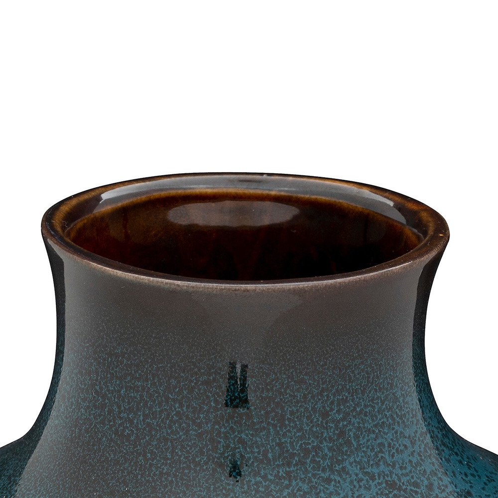 atmosphera-jil-reactive-ceramic-vase-blue-18cm