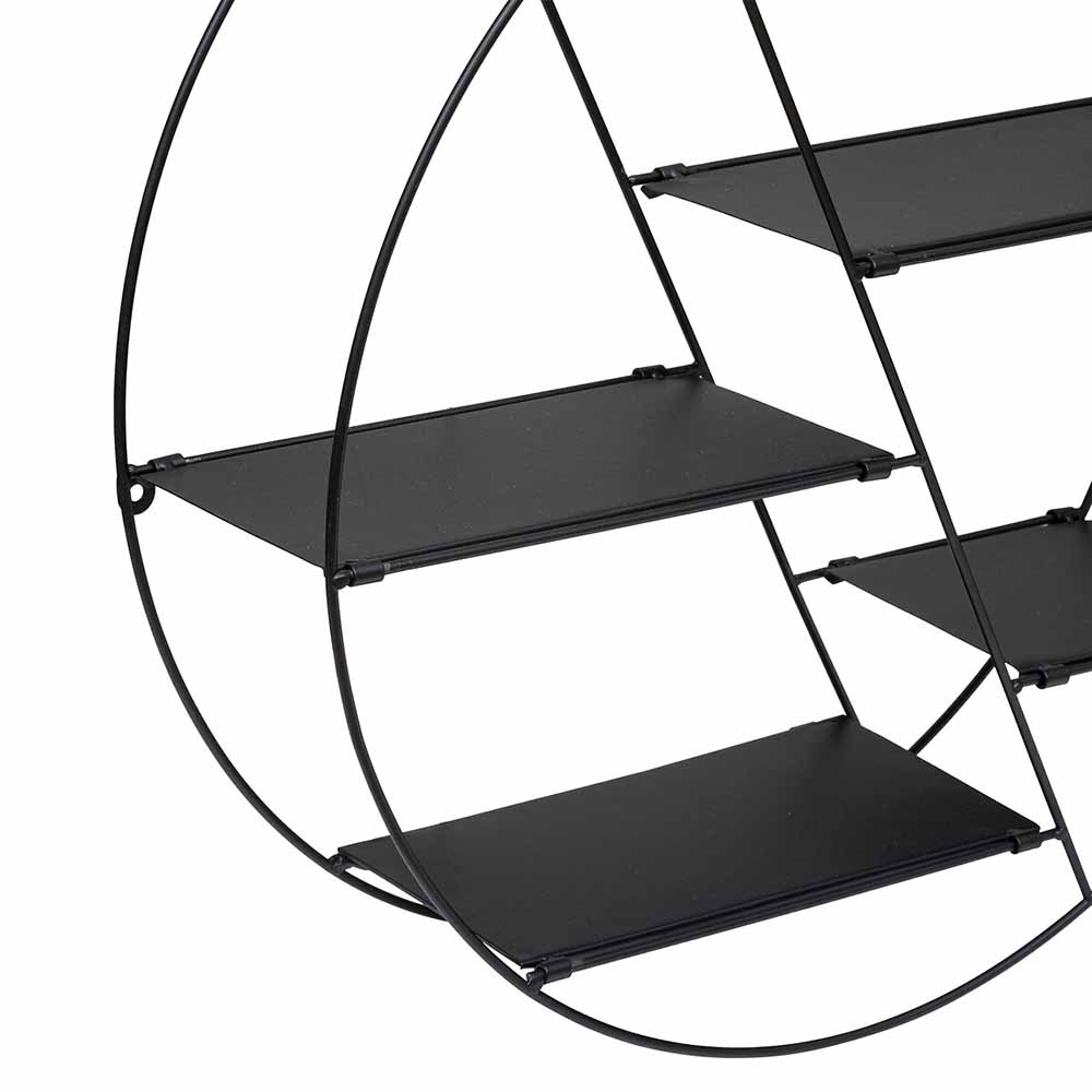 atmosphera-lara-round-metal-wall-shelf-black-50cm